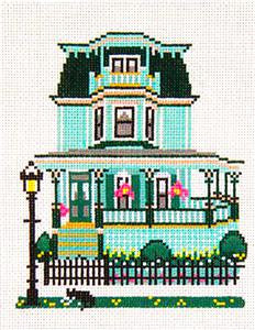 House ~ Kelly's Celtic Inn, Cape May, NJ handpainted 18 mesh Needlepoint Canvas by Needle Crossings