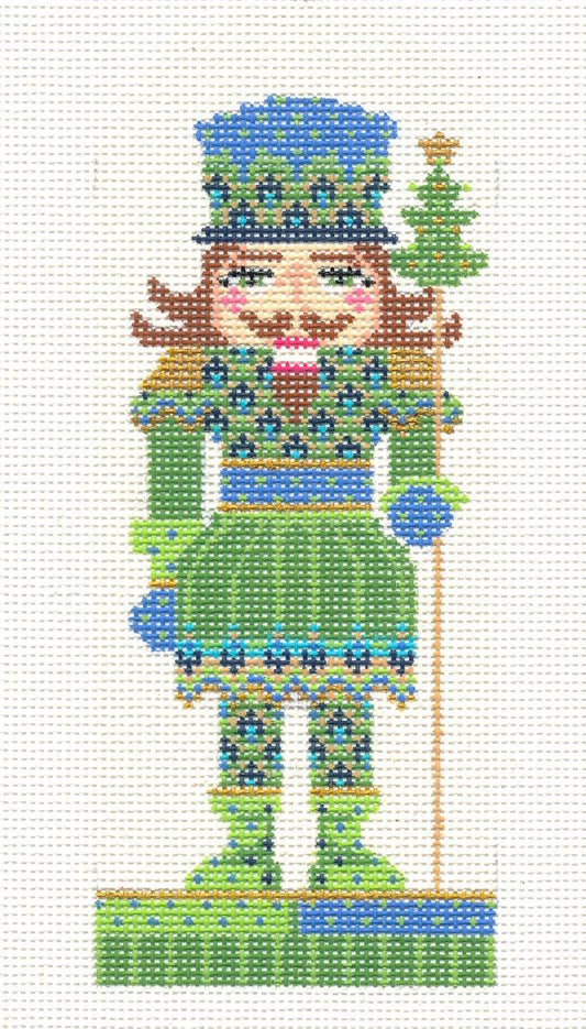 Kelly Clark Canvas ~ Nutcracker Ornament "Prince of Tides" handpainted Needlepoint Canvas