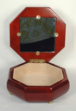 Accessories ~ OCTAGON BOX with a Mahogany Finish for Needlepoint, Cross Stitch, Photo Sudberry House