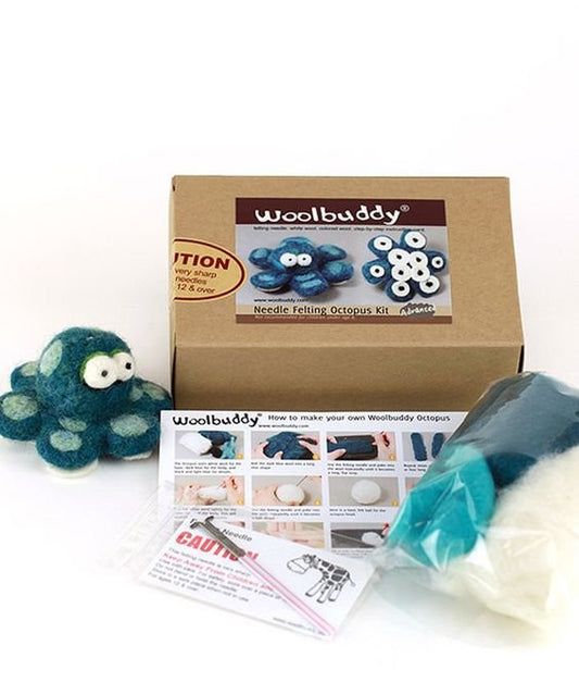 Woolbuddy Needle Felting Kit - Octopus