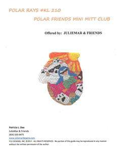 Mitten~Polar Rays Mitten Club HP Needlepoint Canvas & SG KAMALA JulieMar***SPECIAL ORDER***
