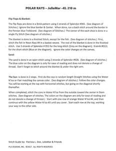 Mitten~Polar Rays Mitten Club HP Needlepoint Canvas & SG KAMALA JulieMar***SPECIAL ORDER***
