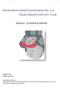 Mitten~Polar Bear handpainted Needlepoint Canvas & SG by JulieMar***SPECIAL ORDER***