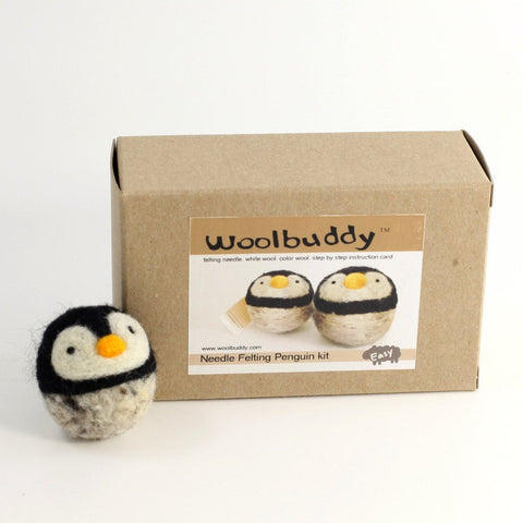 Woolbuddy Needle Felting Kit - Penguin