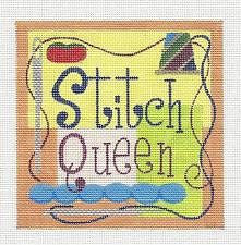 Canvas~Stitch Queen handpainted Needlepoint Canvas by Raymond Crawford **SPECIAL ORDER**