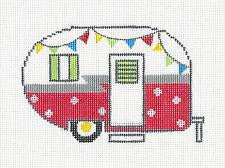 Canvas-Summer Camper Travel Trailer in Red & White from Danji
