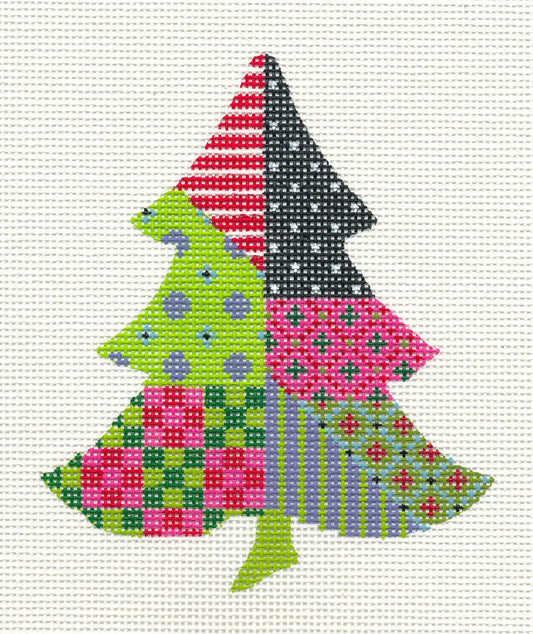 Kelly Clark Tree ~ Terrific Trees #6 Canvas & STITCH GUIDE handpainted Needlepoint Canvas