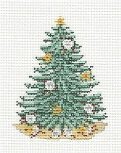 Tree Canvas ~ Christmas Tree Sand Dollars Tree handpainted Needlepoint Canvas by Needle Crossings