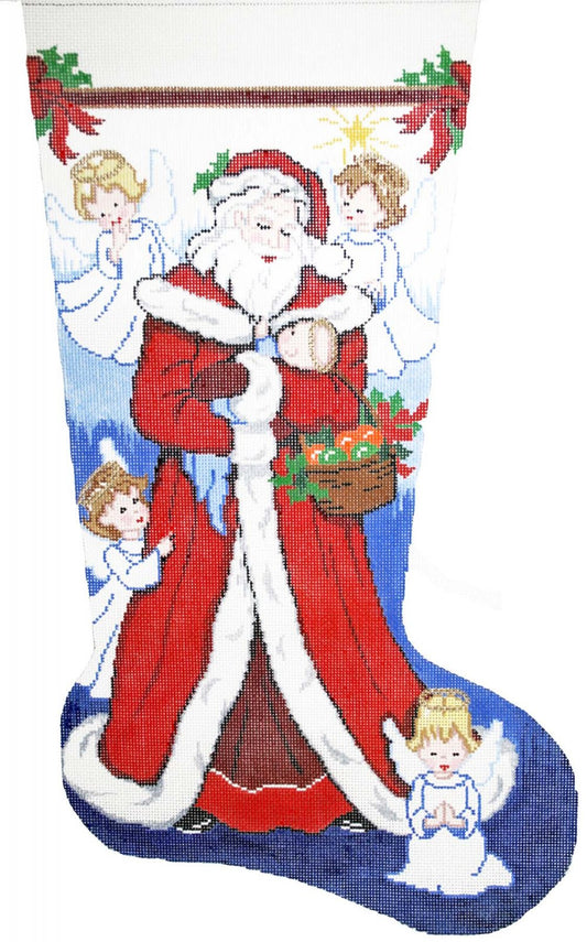Stocking~ Full Size The Smallest Angel handpainted Needlepoint Canvas